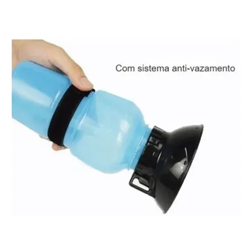 Bebedouro Squeeze Portátil de Plástico com Velcro Para Cacho